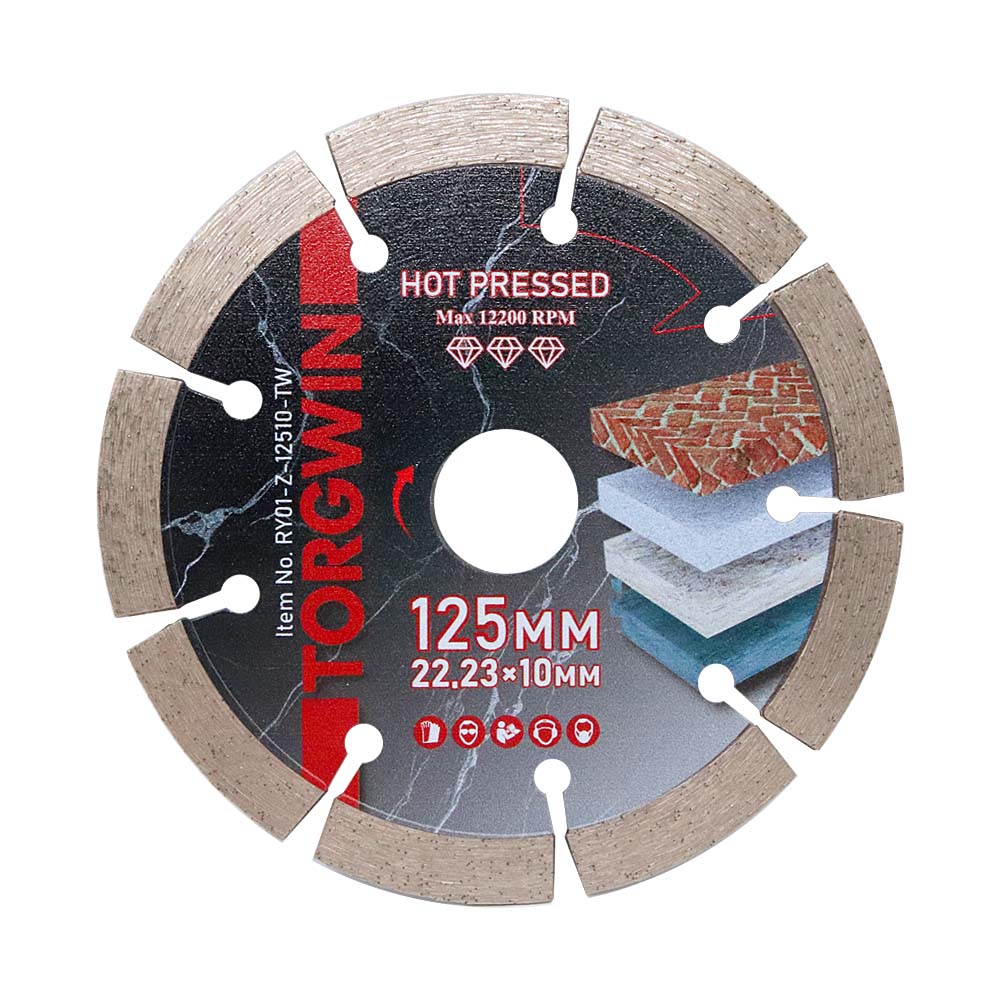 Lâmina de serra de diamante segmentada com pressão quente para cortar concreto